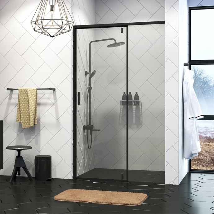 Душевая дверь в нишу Wasserkraft Elbe 74P12 - 1