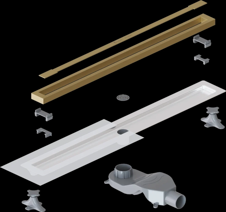 Душевой лоток Armadi Art Premium Trendy 80 золото матовый 983-80-MG - 4