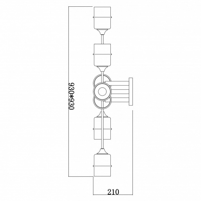 Потолочная люстра Escada 699 699/8P - 1