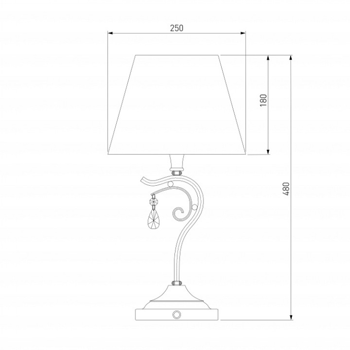 Настольная лампа декоративная Eurosvet Incanto 01022/1 серебро - 2