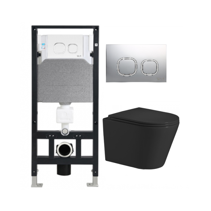 Комплект Weltwasser AMBERG 506 + SALZBACH 004 MT-BL + AMBERG RD-CR  10000006844 - 0