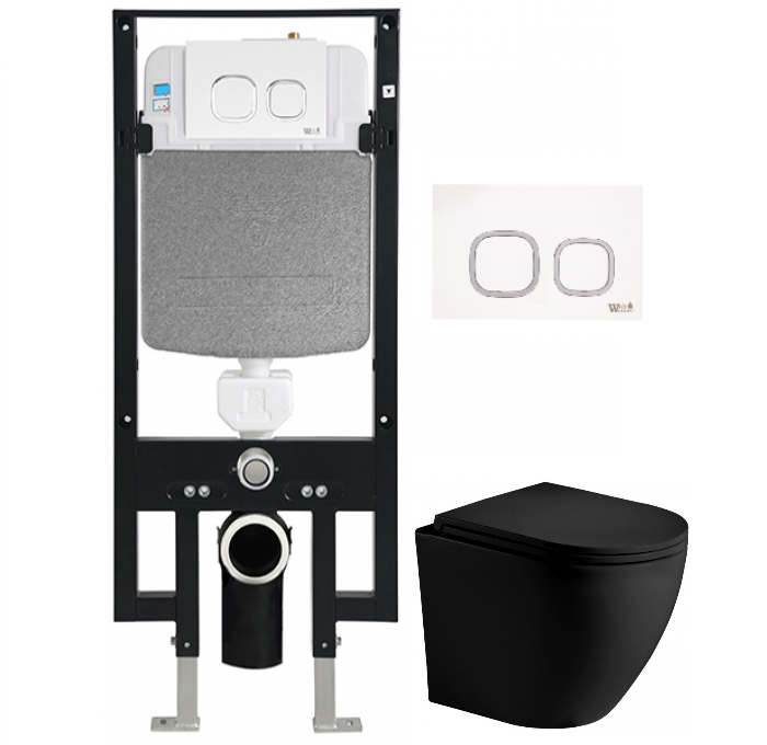 Комплект Weltwasser AMBERG 497 + MERZBACH 004 MT-BL + AMBERG RD-WT  10000006638 - 0