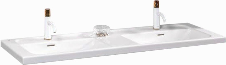 Раковина-столешница Armadi Art NeoArt двойная 140 белый 854-140 - 0