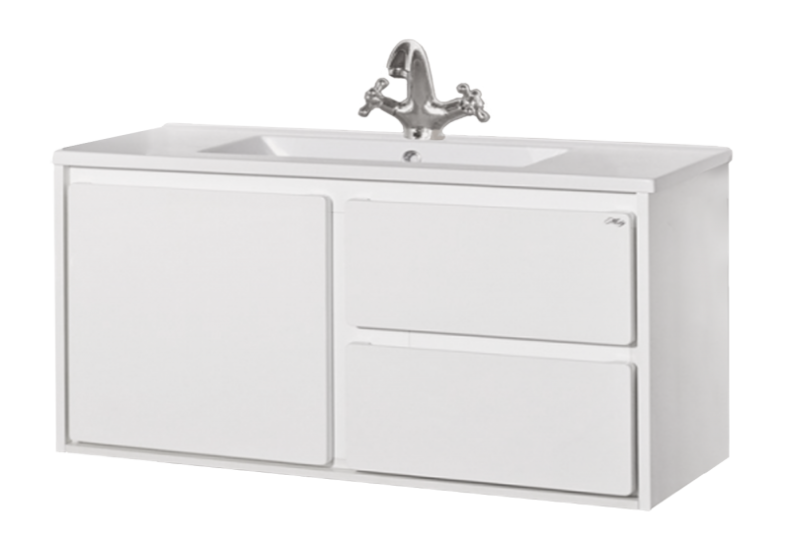 Барселона -105 Тумба подвесная с 3 ящ. белая эмаль П-Брс01105-011П3Я - 0