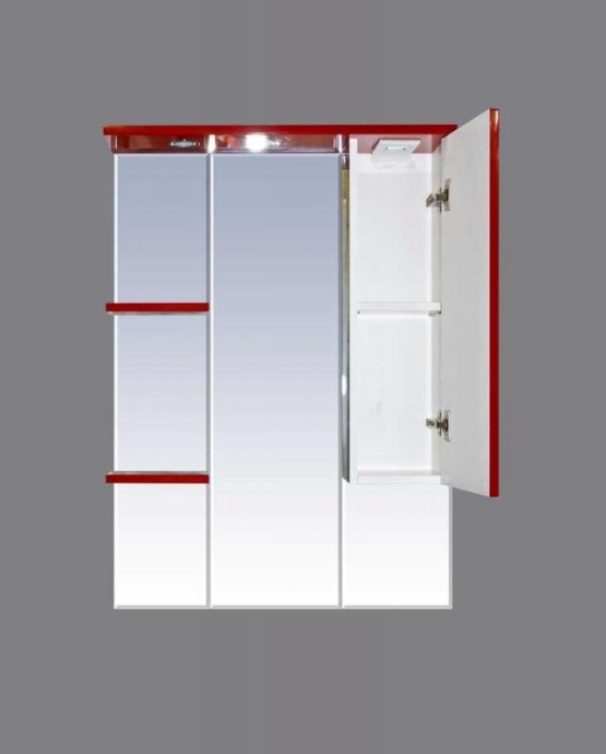 Зеркало Misty Жасмин 75 с подсветкой, красная плёнка R П-Жас02075-042СвП - 1