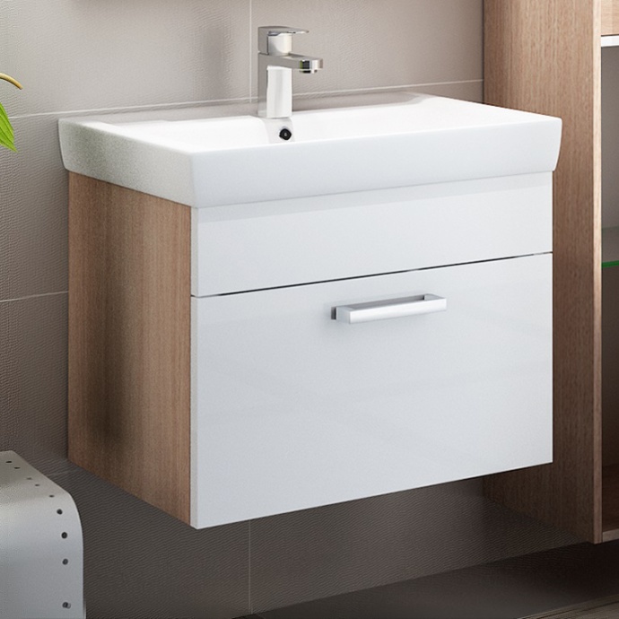 Тумба для комплекта IDDIS Mirro 60 подвесная, белая, дерево MIR60W0i95 - 0