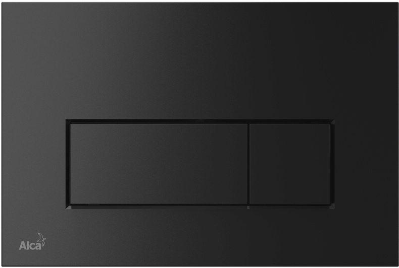 Кнопка смыва AlcaPlast THIN M578 черный матовый - 0