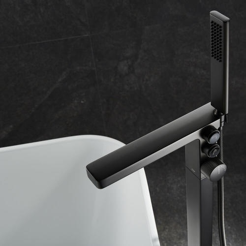 Смеситель напольный Black&White Universell черный матовый 7562GM - 2