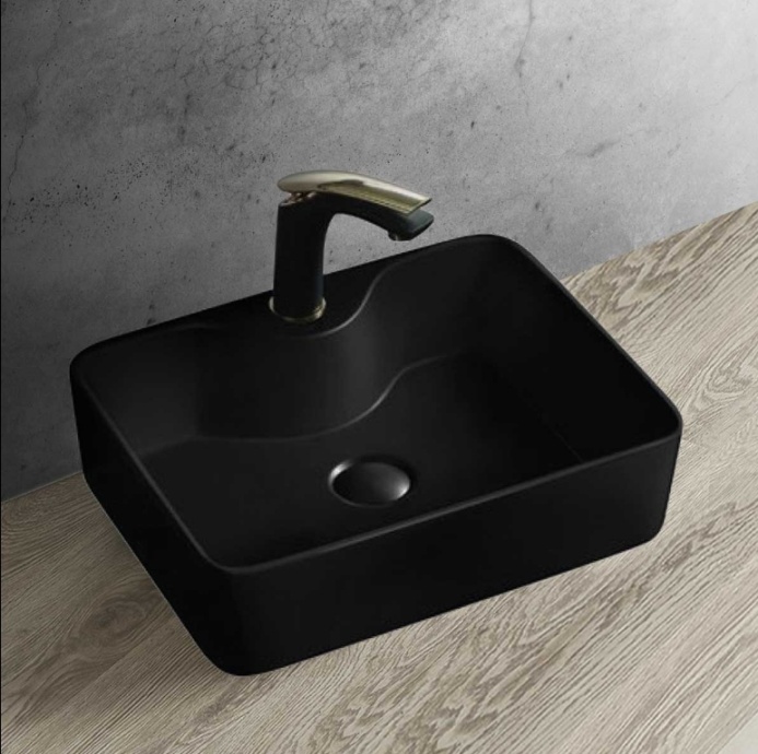 Накладная раковина Vincea 47.5 черная матовая VBS-127MB - 1
