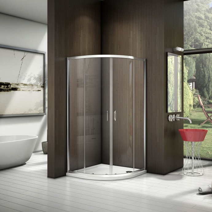 Душевой уголок Good Door Latte R-100-C-WE ЛА00003 - 0