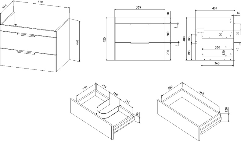 Мебель для ванной STWORKI Копенгаген 60 белая 467206 - 8