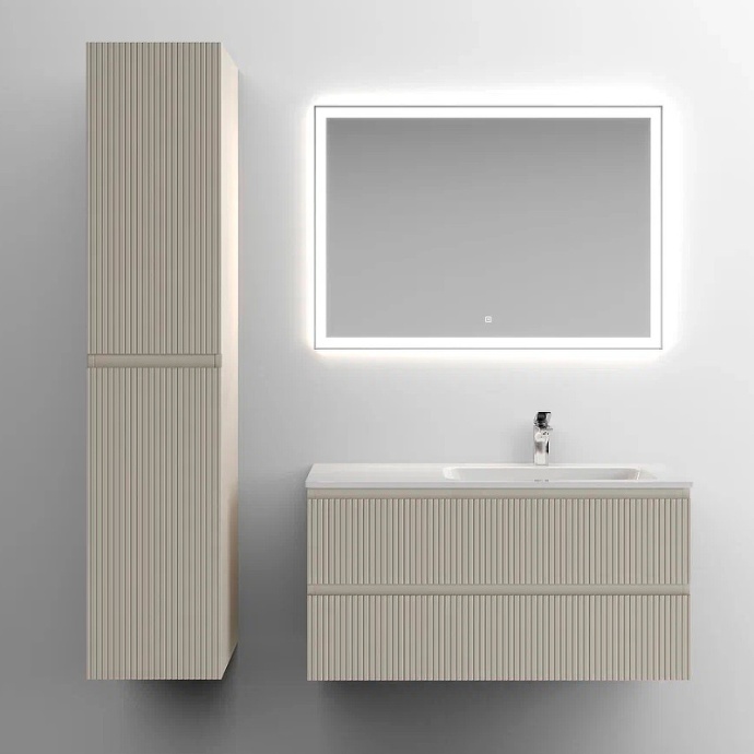 Тумба под раковину Sancos Snob T правая 99х44 бежевая SNT100RCE - 2