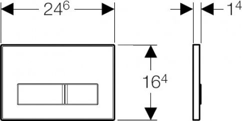 Кнопка смыва Geberit Sigma 50 115.788.00.1 без вкладыша - 1