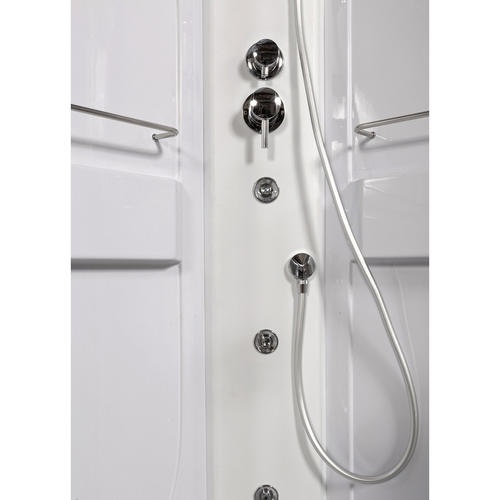 Душевая кабина Deto L 100х100 с гидромассажем, хром  L510NLED+GM - 2