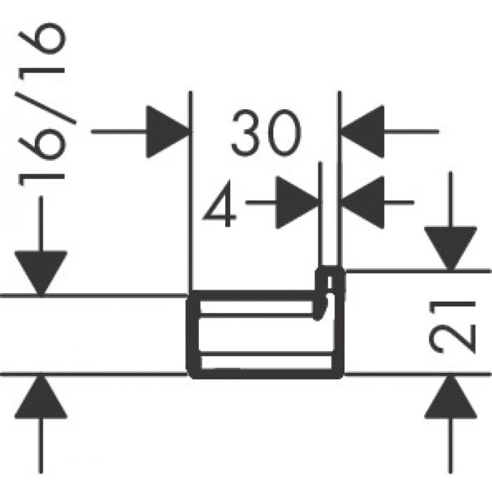Крючок Hansgrohe AddStoris полированное золото 41742990 - 1