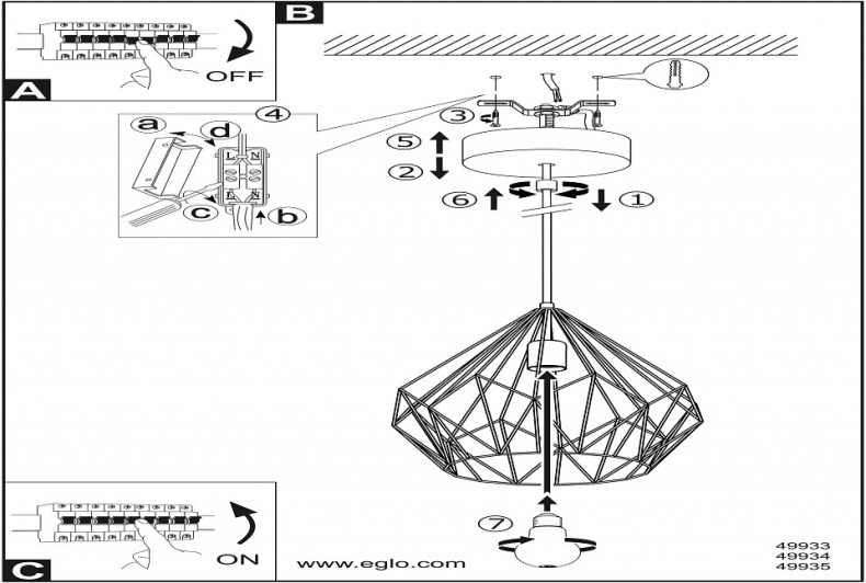 Подвесной светильник Eglo ПРОМО Carlton 49935 - 1