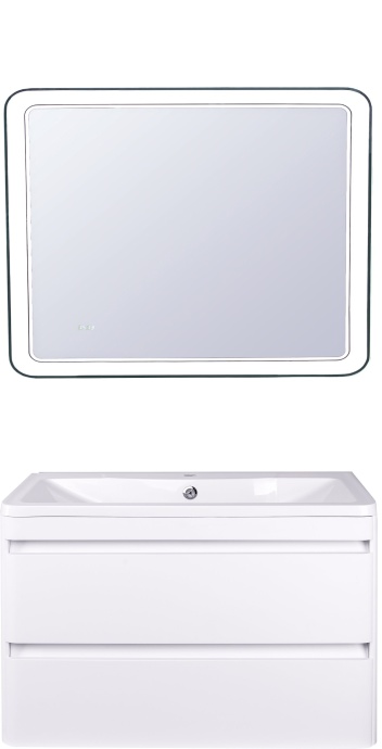 Мебель для ванной Style Line Атлантика 90 Люкс Plus, подвесная, антискрейч - 2