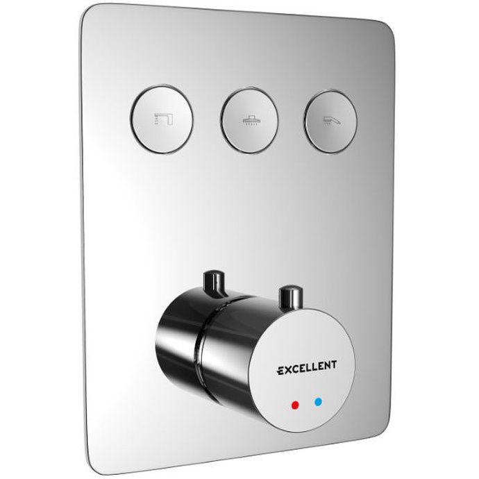 Смеситель для душа встраиваемый Excellent Krotos хром AREX.8046CR - 0