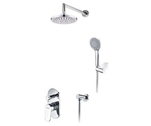 A14229 Встраиваемый комплект для душа с верхней душевой насадкой и лейкой - 0
