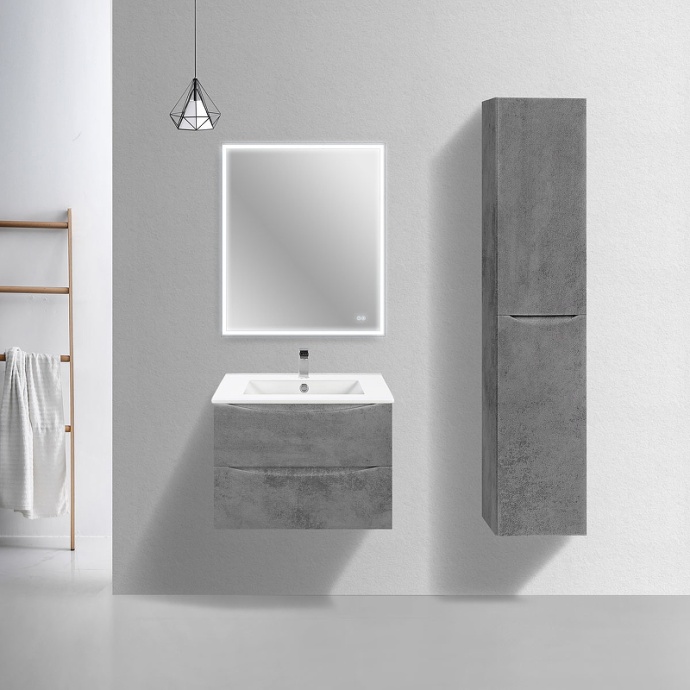 Тумба под раковину Vincea Mia Slim 70 серая VMC-2MC700S1BT - 1