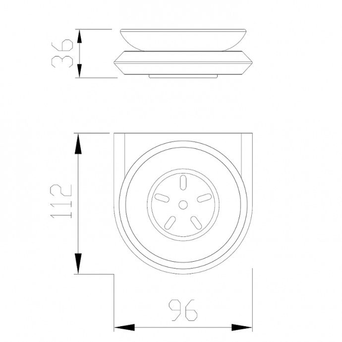 Мыльница Abber Nord хром AA1558 - 1