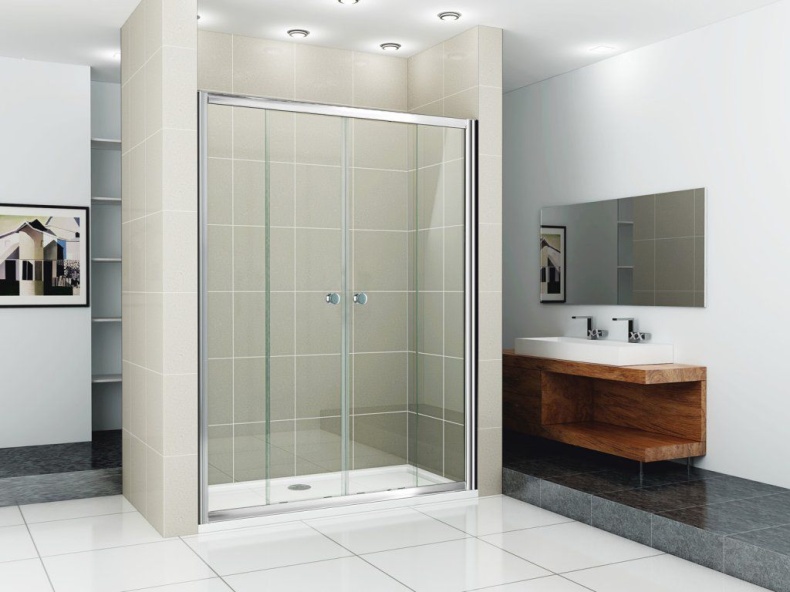 Душевая дверь в нишу Cezares Pratico BF2 200 C Cr PRATICO-BF-2-200-C-Cr - 1