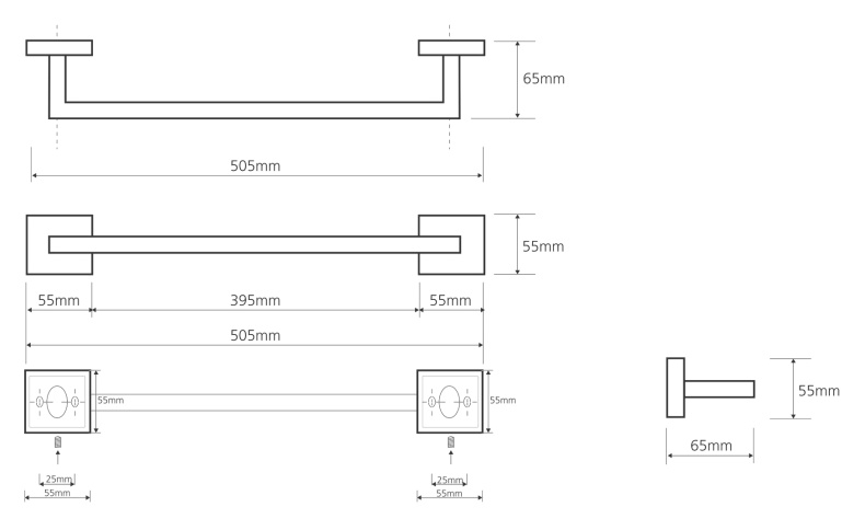 Полотенцедержатель Bemeta Beta  132204022 - 1