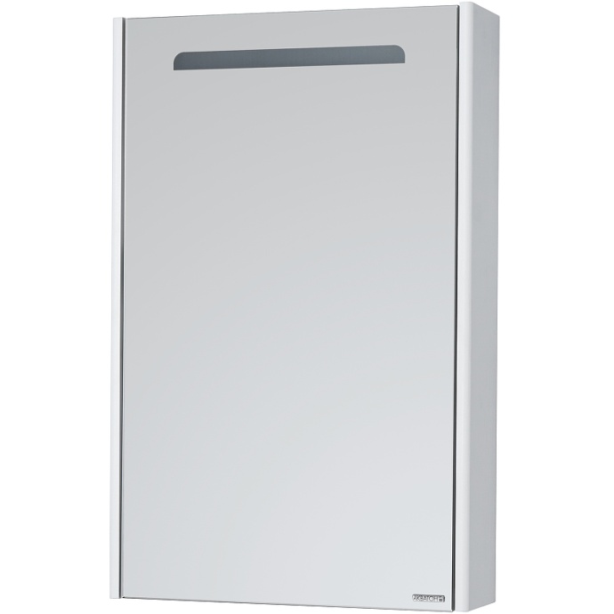 Зеркало-шкаф Aquaton Сильва 50 с подсветкой светлое дерево 1A215502SIW7L - 0