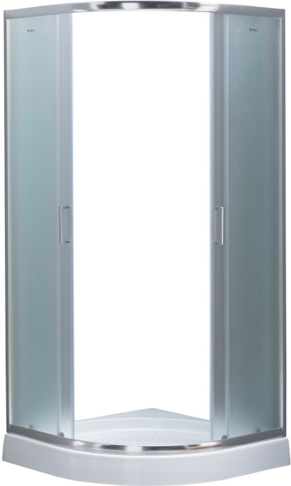 SE-800Q Душ. Ограждение полукруг 80х80х185, стекло 4 мм, прозр. (270062) - 3