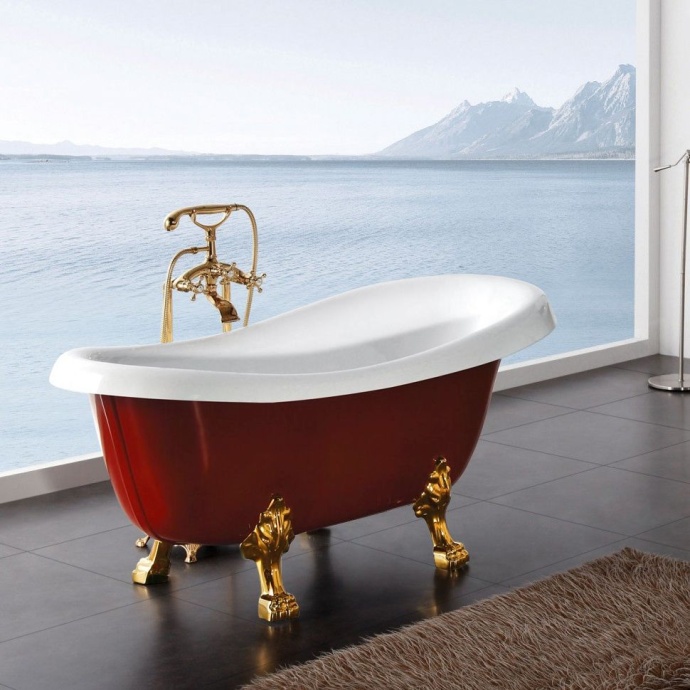 Акриловая ванна BelBagno 170x80 BB04-ROS - 6