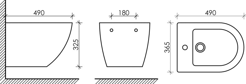 Биде подвесное Ceramica Nova Metropol CN4003MB - 12