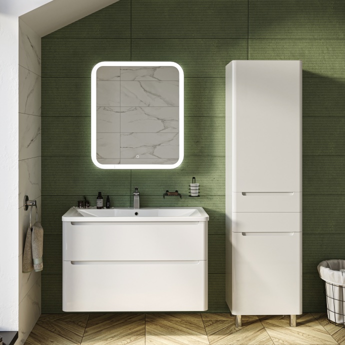 Мебель для ванной STWORKI Монтре 100 белая 555341 - 0