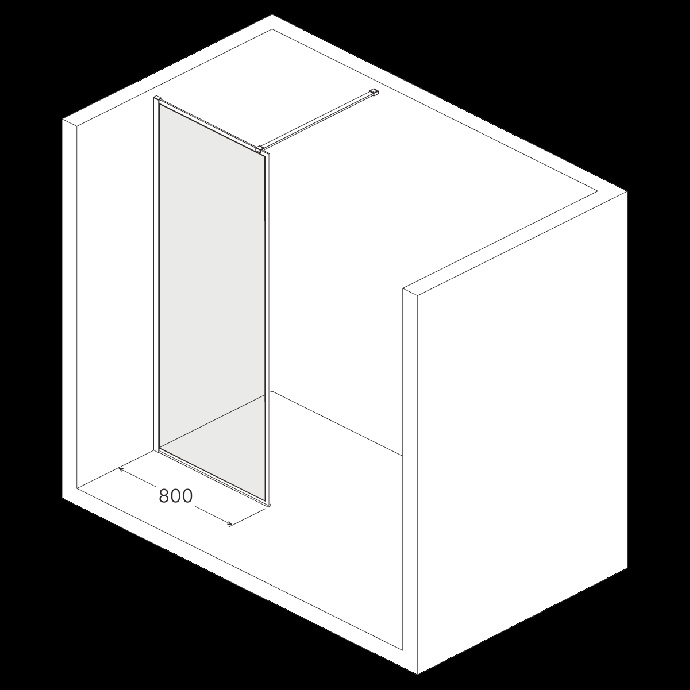 Душевая перегородка Iddis Slide SLI8BS7i23 Walk In 110x195 - 5