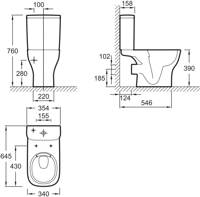 Унитаз-компакт Jacob Delafon Struktura UJX102-00 безободковый - 9