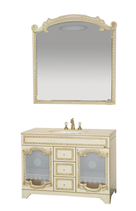 Зеркало Misty Элис 120 бежевое с золотом Л-Эли02120-033 - 3