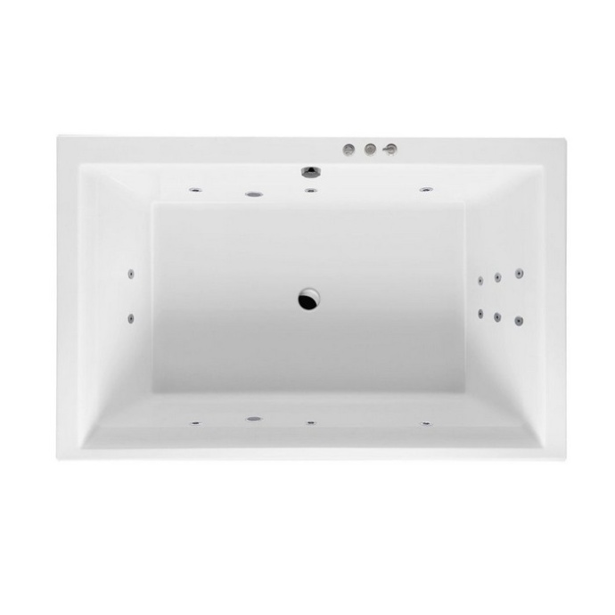 Ванна акриловая Excellent Crown Lux Smart 190х120 с гидромассажем белый - хром WAEX.CRO19.SMART.CR - 0