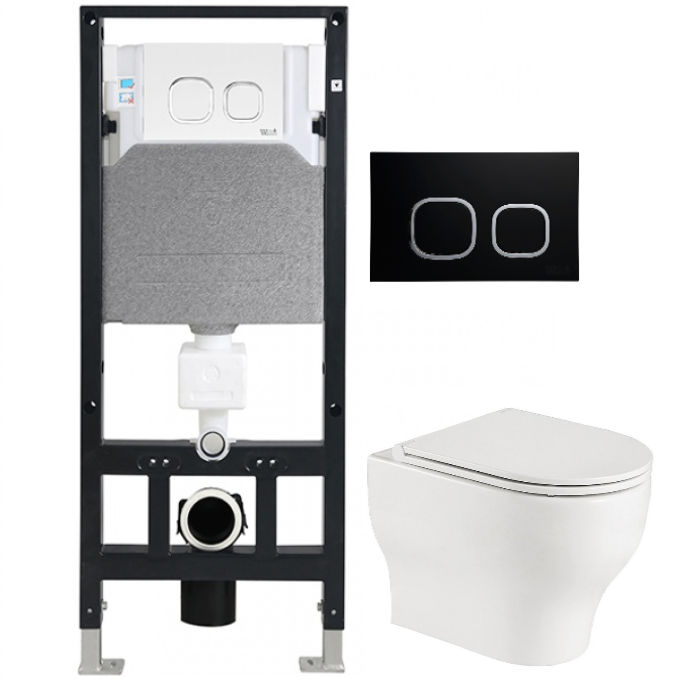 Комплект Weltwasser AMBERG 506 + ERLENBACH 004 GL-WT + AMBERG RD-BL  10000006771 - 0