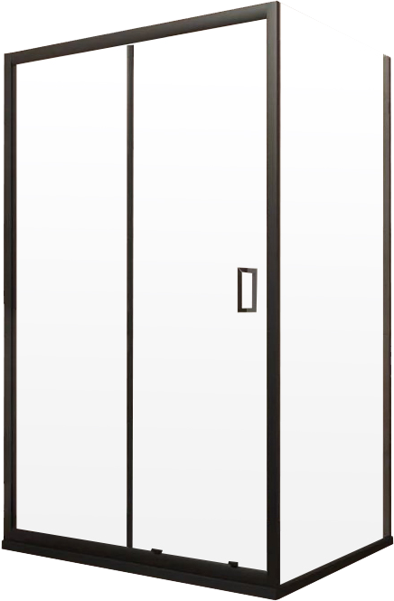 Душевой уголок Veconi Rovigo RV-046B 130x110, черный - 1