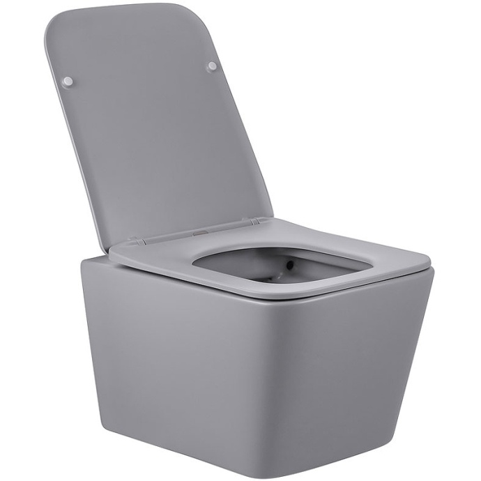 Подвесной унитаз Vincea Q-Line серый с сиденьем микролифт VT1-12MG - 2